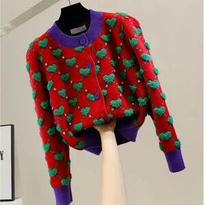 Heart print sweater long sleeve ❤️